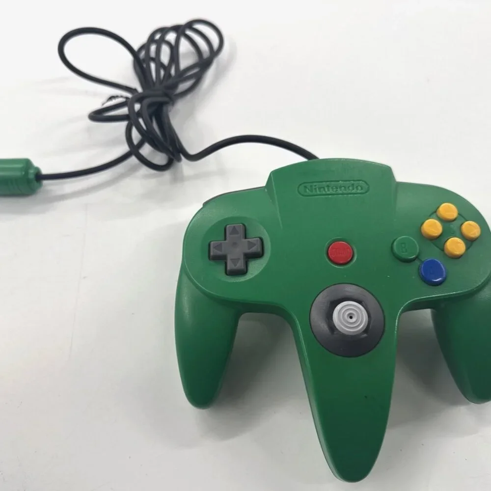 Nintendo N64 Green Controller NUS-005 Wired *Loose Stick* UNTESTED
